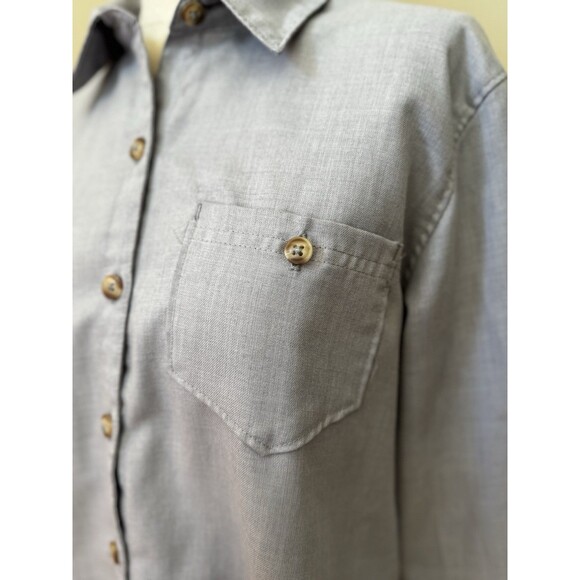 THE NORTH FACE Women’s Gray Performance Woven STEVIE Button-Down Shirt Size M - Picture 10 of 16